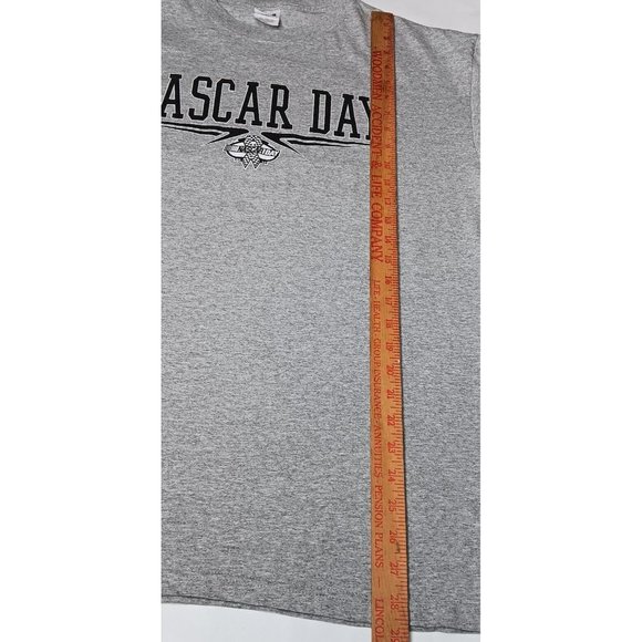 NASCAR DAY 2010 Mens XL T Shirt Gray Stock Car Auto Racing Anvil Cotton Blend - Picture 7 of 8
